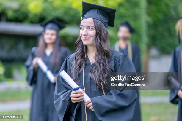 portrait of a university graduate - povo espanhol e povo português imagens e fotografias de stock