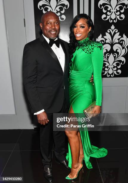 Simon Guobadia and Porsha Williams attend Jay "Jeezy" Jenkins' 2nd Annual Sno Ball Gala at Flourish Atlanta on September 29, 2022 in Atlanta, Georgia.