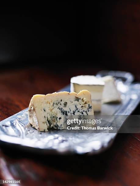 artisanal cheeses - roquefort stockfoto's en -beelden