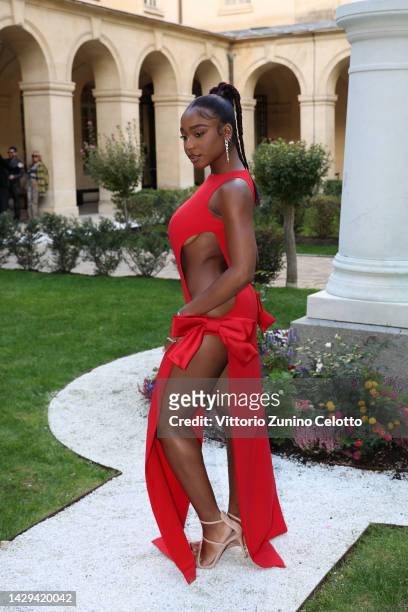 Normani attends the Monot Womenswear Spring/Summer 2023 show as part of Paris Fashion Week on October 01, 2022 in Paris, France.