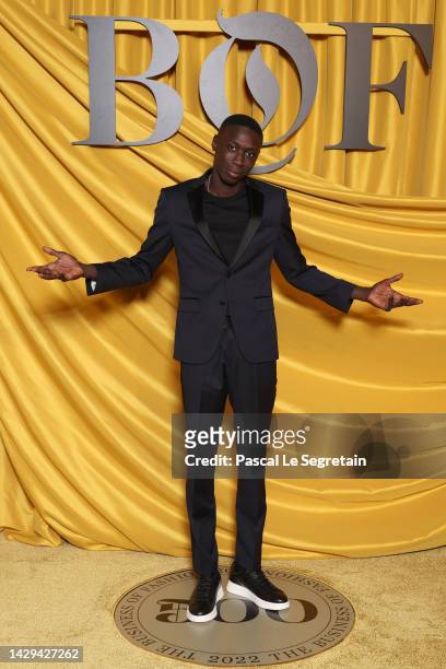 Khaby Lame attends the #BoF500 gala during Paris Fashion Week Spring/Summer 2023 on October 01, 2022 in Paris, France.