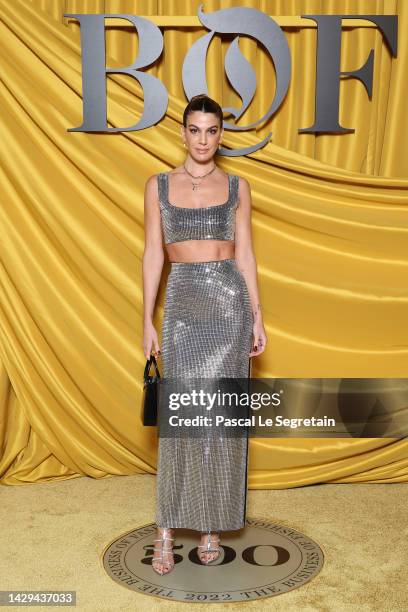 Bianca Brandolini attends the #BoF500 gala during Paris Fashion Week Spring/Summer 2023 on October 01, 2022 in Paris, France.