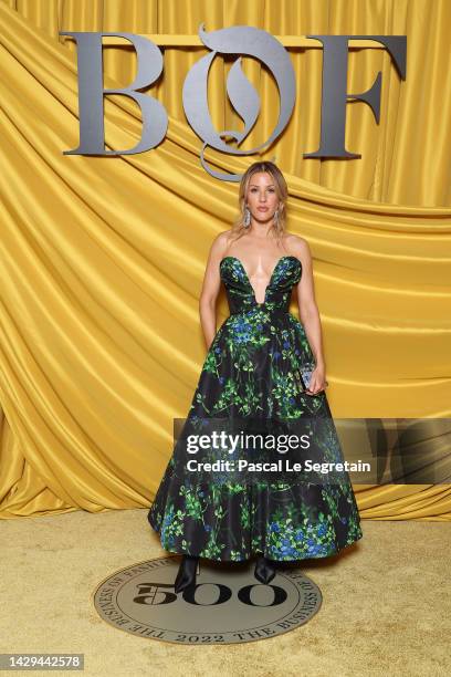 Ellie Goulding attends the #BoF500 gala during Paris Fashion Week Spring/Summer 2023 on October 01, 2022 in Paris, France.