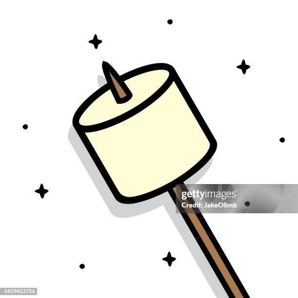 stockillustraties, clipart, cartoons en iconen met marshmallow doodle 6 - spies