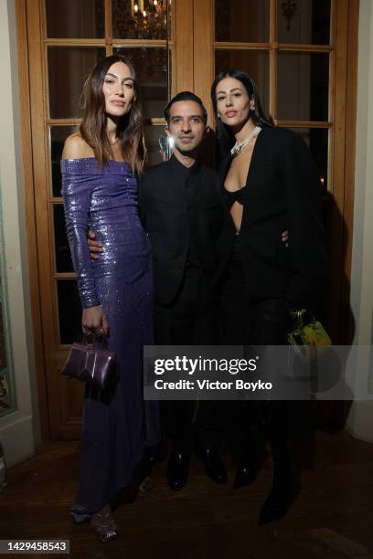 Gilda Ambrosio and Giorgia Tordini attend the #BoF500 gala during Paris Fashion Week Spring/Summer 2023 on October 01, 2022 in Paris, France.