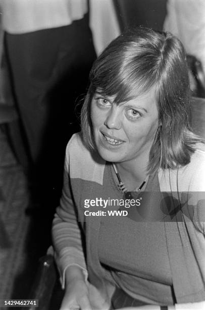 Emma Soames attends a party celebrating Shirley MacLaine's book "You Can't Get There From Here" at Crockford's in London, England, on September 8,...