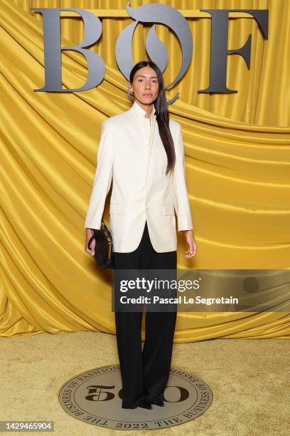 Julie Pelipas attends the #BoF500 gala during Paris Fashion Week Spring/Summer 2023 on October 01, 2022 in Paris, France.