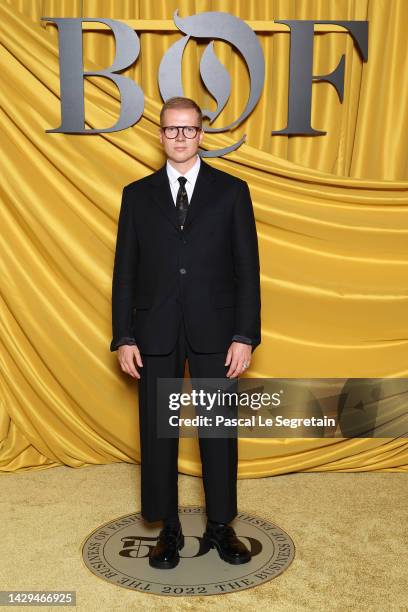 Venya Brykalin attends the #BoF500 gala during Paris Fashion Week Spring/Summer 2023 on October 01, 2022 in Paris, France.