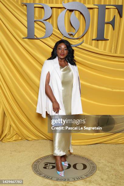 Morin Oluwole attends the #BoF500 gala during Paris Fashion Week Spring/Summer 2023 on October 01, 2022 in Paris, France.