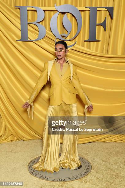 Bretman Rock attends the #BoF500 gala during Paris Fashion Week Spring/Summer 2023 on October 01, 2022 in Paris, France.