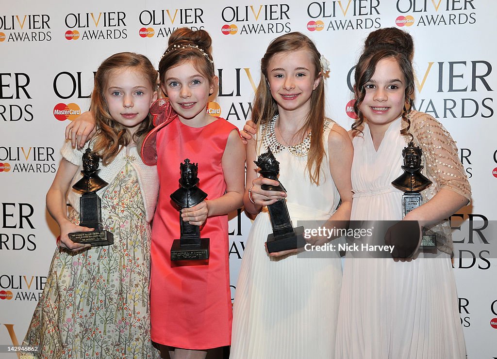 Olivier Awards 2012 - Press Room
