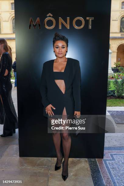 Ariana DeBose attends the Monot Womenswear Spring/Summer 2023 show as part of Paris Fashion Week on October 01, 2022 in Paris, France.