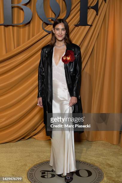Alexa Chung attends the #BoF500 gala during Paris Fashion Week Spring/Summer 2023 on October 01, 2022 in Paris, France.