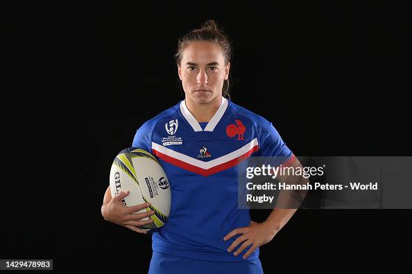 Laurus Rugby Laure Sansus poses for a portrait during the France 2021 Rugby World ...