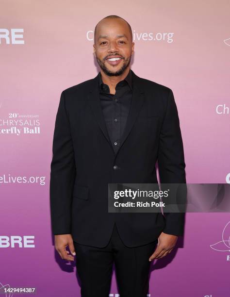 Donald Faison attends the 20th Anniversary Chrysalis Butterfly Ball at Private Residence on October 01, 2022 in Brentwood, California.