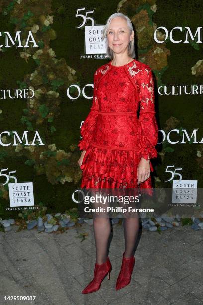 Alexandra Grant attends the new Orange County Museum of Art opening night gala at Orange County Museum of Art on October 01, 2022 in Costa Mesa,...