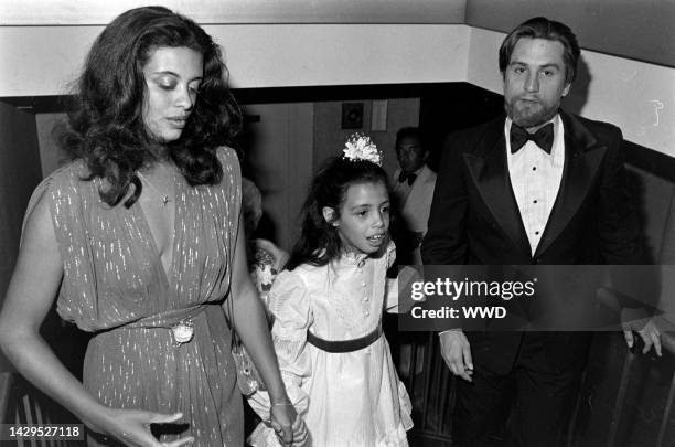 Diahnne Abbott, Drena De Niro, and Robert De Niro attend an event celebrating the release of "New York, New York," beginning with a gala screening at...