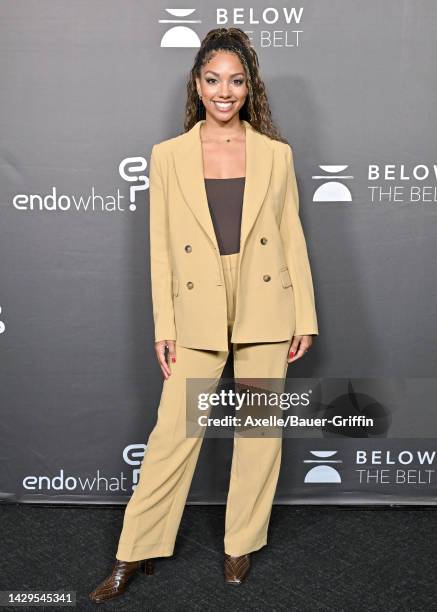 Corinne Foxx attends the Los Angeles Screening of "Below The Belt" at Directors Guild Of America on October 01, 2022 in Los Angeles, California.