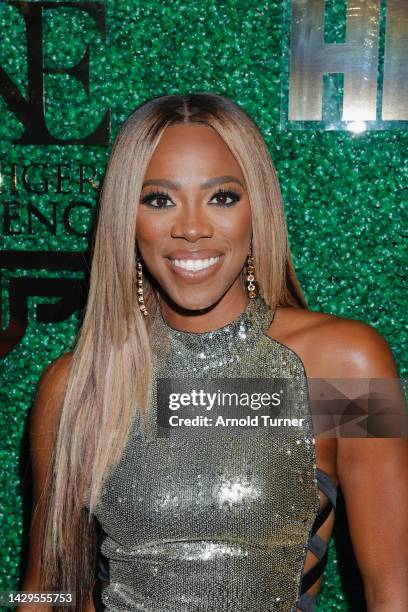 Nigerian-American Actress Yvonne Orji attends the 2022 Night of Nigerian Excellence at Beauty & Essex on October 01, 2022 in Los Angeles, California.