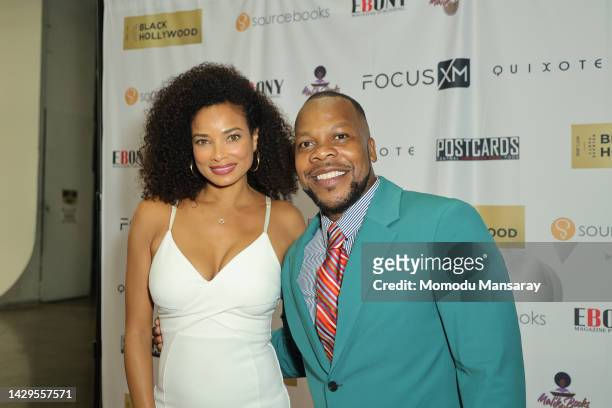 Rochelle Aytes, and Carell Augustus attends the Once Upon A Time In Black Hollywood event at Quixote Studios on October 01, 2022 in Los Angeles,...