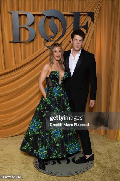 Singer Ellie Goulding and a guest attend the #BoF500 gala during Paris Fashion Week Spring/Summer 2023 on October 01, 2022 in Paris, France.