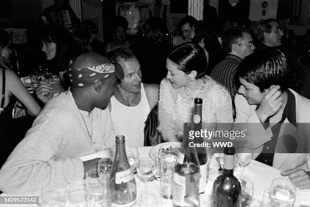 Tupac Shakur, Sting, Madonna, and Ingrid Casares