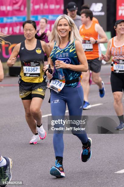 Kate Lawler at the start of the 2022 TCS London Marathon on October 02, 2022 in London, England.