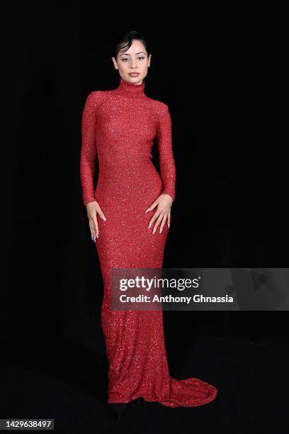 Alexa Demie attends the Balenciaga Womenswear Spring/Summer 2023 show as part of Paris Fashion Week on October 02, 2022 in Villepinte, France.