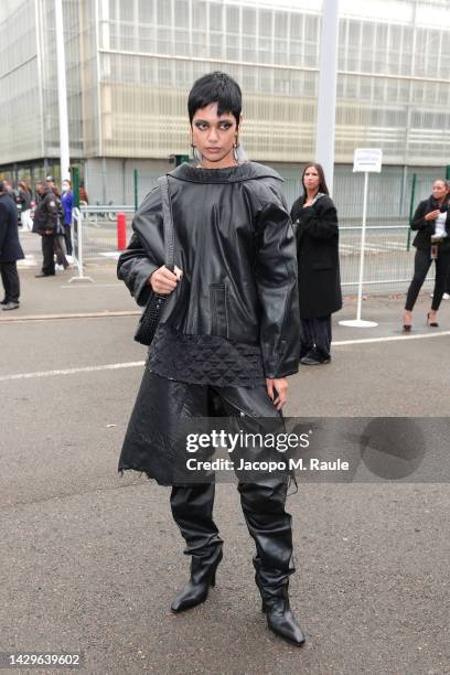 Zinnia Kumar attends the Balenciaga Womenswear Spring/Summer 2023 show as part of Paris Fashion Week on October 02, 2022 in Villepinte, France.