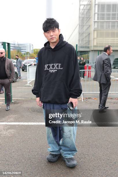 Jay Chou attends the Balenciaga Womenswear Spring/Summer 2023 show as part of Paris Fashion Week on October 02, 2022 in Villepinte, France.