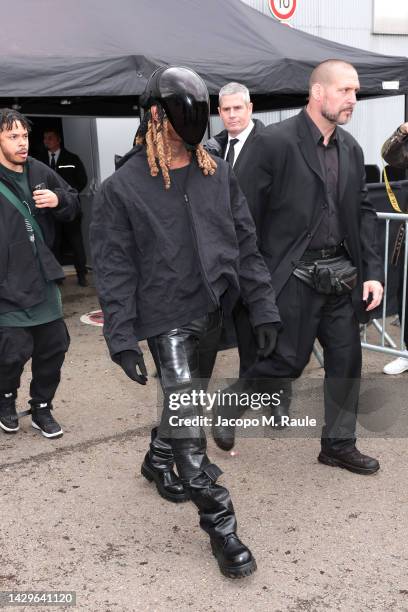 Offset attends the Balenciaga Womenswear Spring/Summer 2023 show as part of Paris Fashion Week on October 02, 2022 in Villepinte, France.