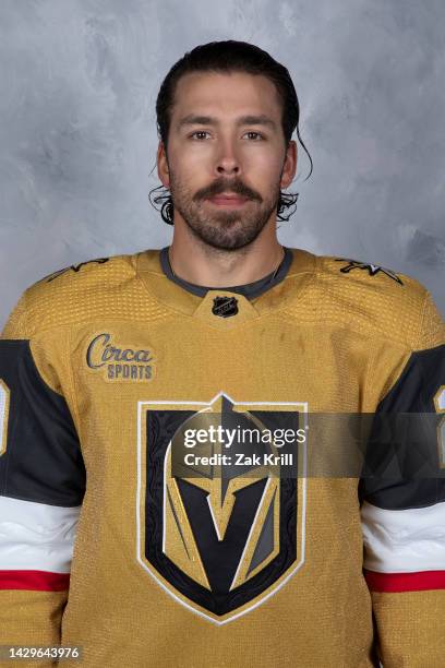 Chandler Stephenson of the Vegas Golden Knights poses for his official headshot for the 2022-2023 season on September 21, 2022 at City National Arena...