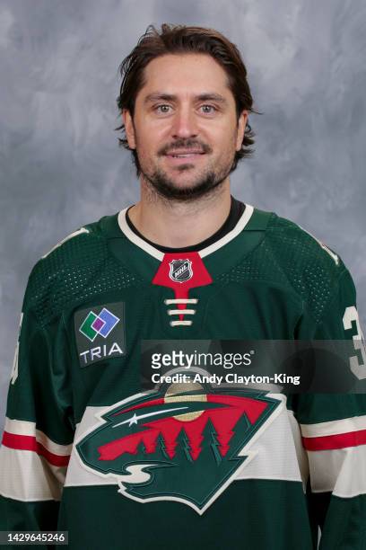 Mats Zuccarello of the Minnesota Wild poses for his official headshot for the 2022-2023 season on September 21, 2022 at the Tria Practice Rink in St....