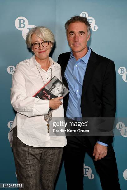 Dame Emma Thompson and Greg Wise attends the BFI screening of "Madly, Deeply" at BFI Southbank on October 02, 2022 in London, England.