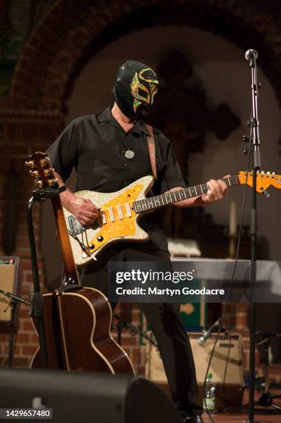 Los Straitjackets perform on stage at at Passionkirche, Berlin, Germany, 28th September 2022. They also performed as backing band to Nick Lowe.