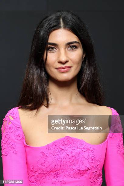 Tuba Büyüküstün attends the Valentino Womenswear Spring/Summer 2023 show as part of Paris Fashion Week on October 02, 2022 in Paris, France.