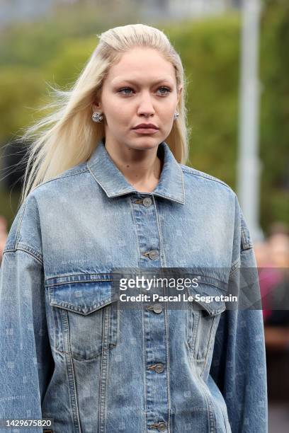 Gigi Hadid walks the runway during the Givenchy Womenswear Spring/Summer 2023 show as part of Paris Fashion Week on October 02, 2022 in Paris, France.