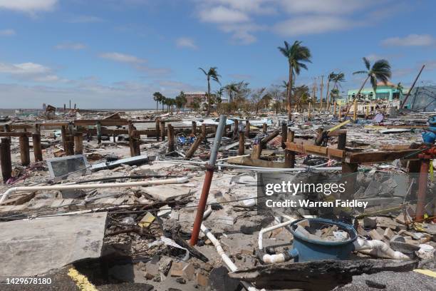 hurricane ian fort myers beach, fl - fort myers beach 個照片及圖片檔