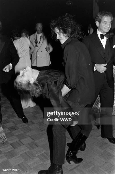 Diane de Beauvau-Craon dances with Pierre Maraval during an event celebrating the release of "New York, New York," beginning with a gala screening at...
