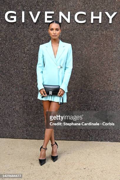 Jasmine Tookes attends the Givenchy Womenswear Spring/Summer 2023 show as part of Paris Fashion Week on October 02, 2022 in Paris, France.