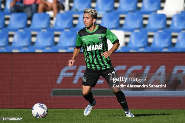 Maxime Lopez of US Sassuolo in action during the Serie A match between US Sassuolo and Salernitana at Mapei Stadium - Citta' del Tricolore on October...