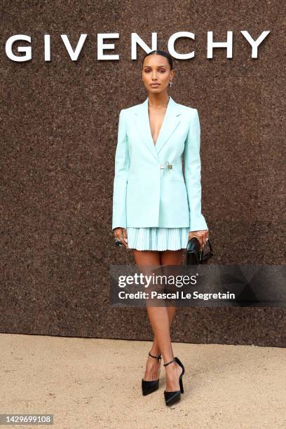 Jasmine Tookes attends the Givenchy Womenswear Spring/Summer 2023 show as part of Paris Fashion Week on October 02, 2022 in Paris, France.