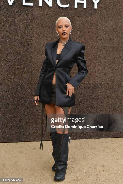Doja Cat attends the Givenchy Womenswear Spring/Summer 2023 show as part of Paris Fashion Week on October 02, 2022 in Paris, France.