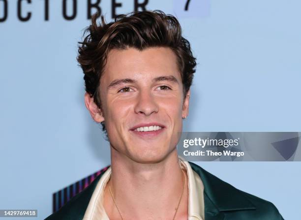 Shawn Mendes attends the world premiere of "Lyle, Lyle Crocodile" at the AMC Lincoln Square Theater on October 02, 2022 in New York City.