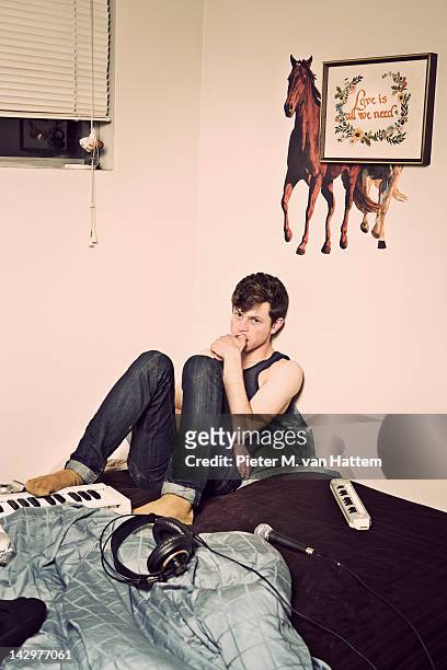 Solo musician and songwriter Mike Hadreas, known as Perfume Genius, is photographed for NME on February 6, 2010 in Seattle, Washington.
