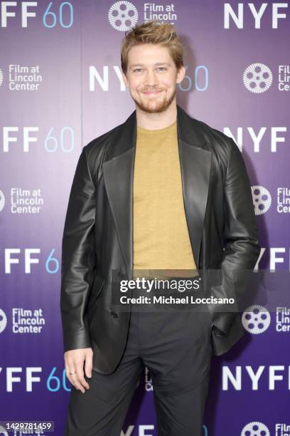 Joe Alwyn poses prior to a screening of "Stars At Noon" during the 60th New York Film Festival at Alice Tully Hall, Lincoln Center on October 02,...