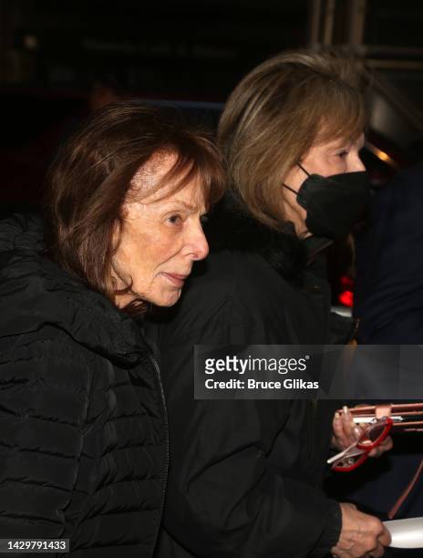 Elaine May and Jeannie Berlin at the opening night of the new Tom Stoppard play "Leopoldstadt" on Broadway at The Longacre Theatre on October 2, 2022...