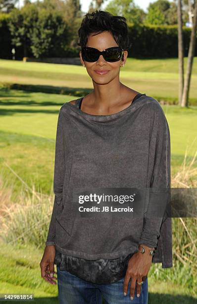 Halle Berry attends the 4th Annual Halle Berry Celebrity Golf Classic held at Wilshire Country Club on April 16, 2012 in Los Angeles, California.