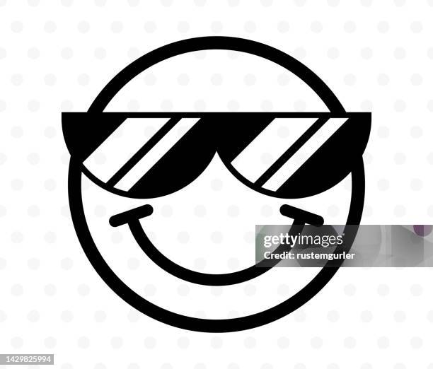 monochrome smile icons on white background. - white smile stock illustrations