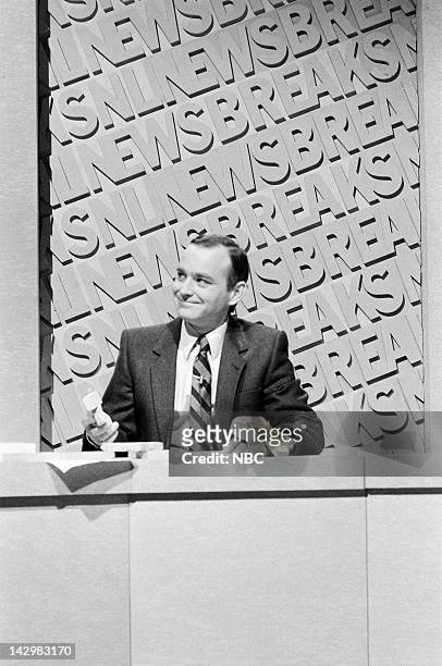 Episode 5 - Pictured: Brian Doyle-Murray during the 'SNL Newsbreak' skit on November 7, 1981 - Photo by: